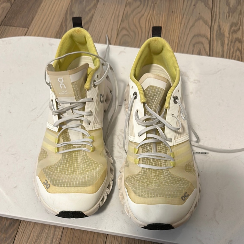 ON Running Yellow and White Sneakers